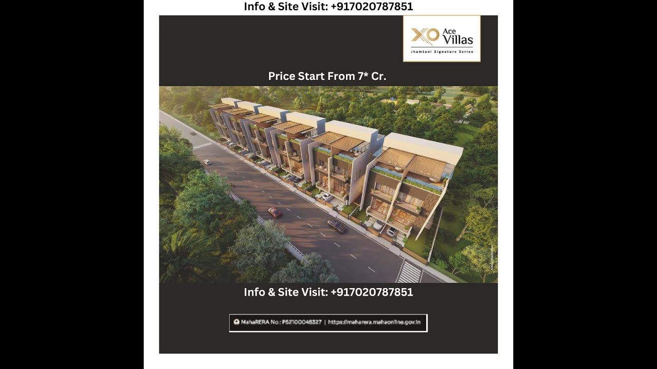 Luxury Independent Ace Villas Koregoan Park NX Pune by Jhamtani Signature Series, @8₹8Cr* 7020787851