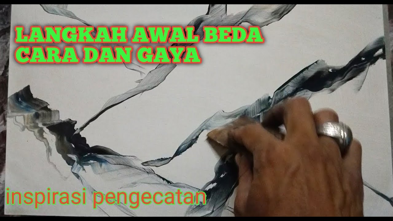 Inspirasi pengecatan motif marmer !! Lukisan marmer pada triplek