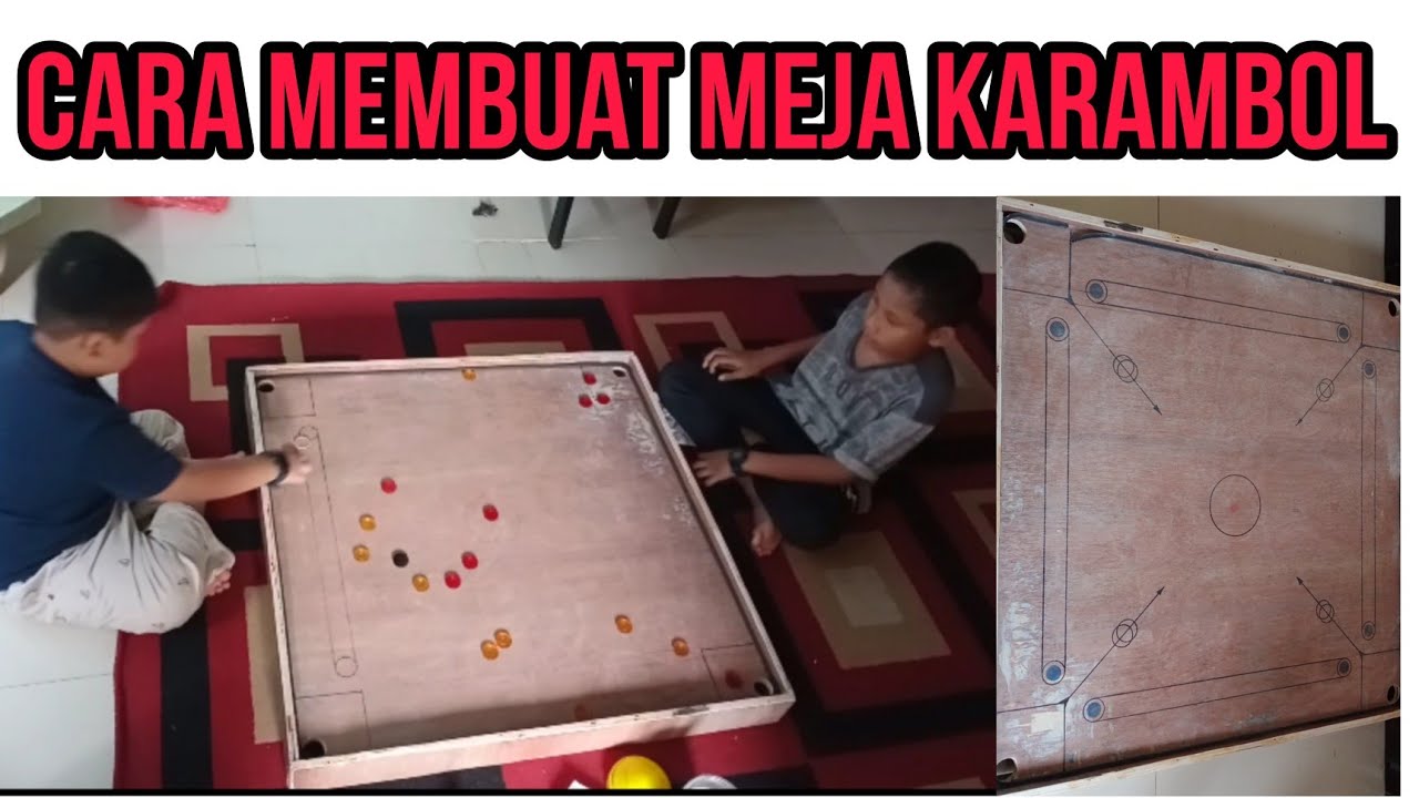 Cara Membuat Meja Karambol || edisi permainan ngabuburit