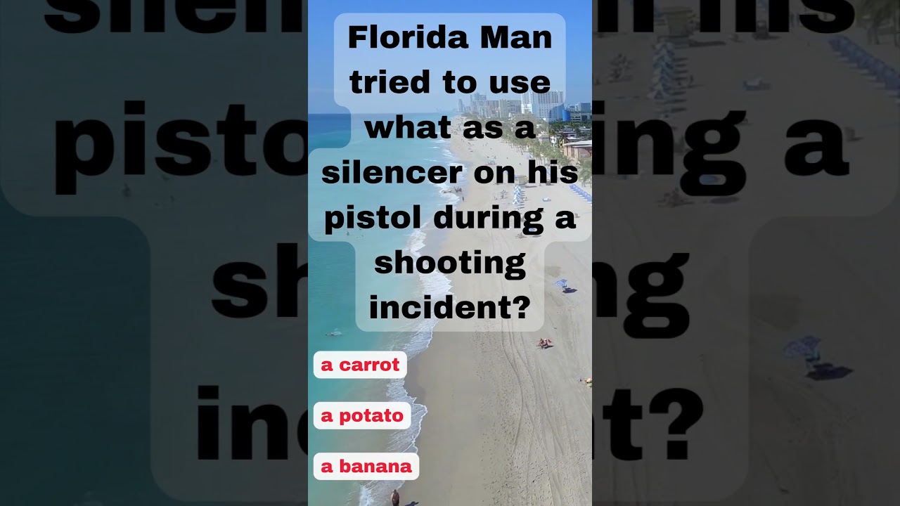 Florida Man Trivia: Bizarre News Stories You Won't Believe Turned into Trivia Questions! 