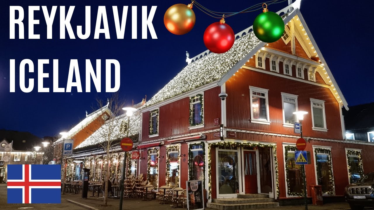 Reykjavik at Christmas | Iceland | 4K Video