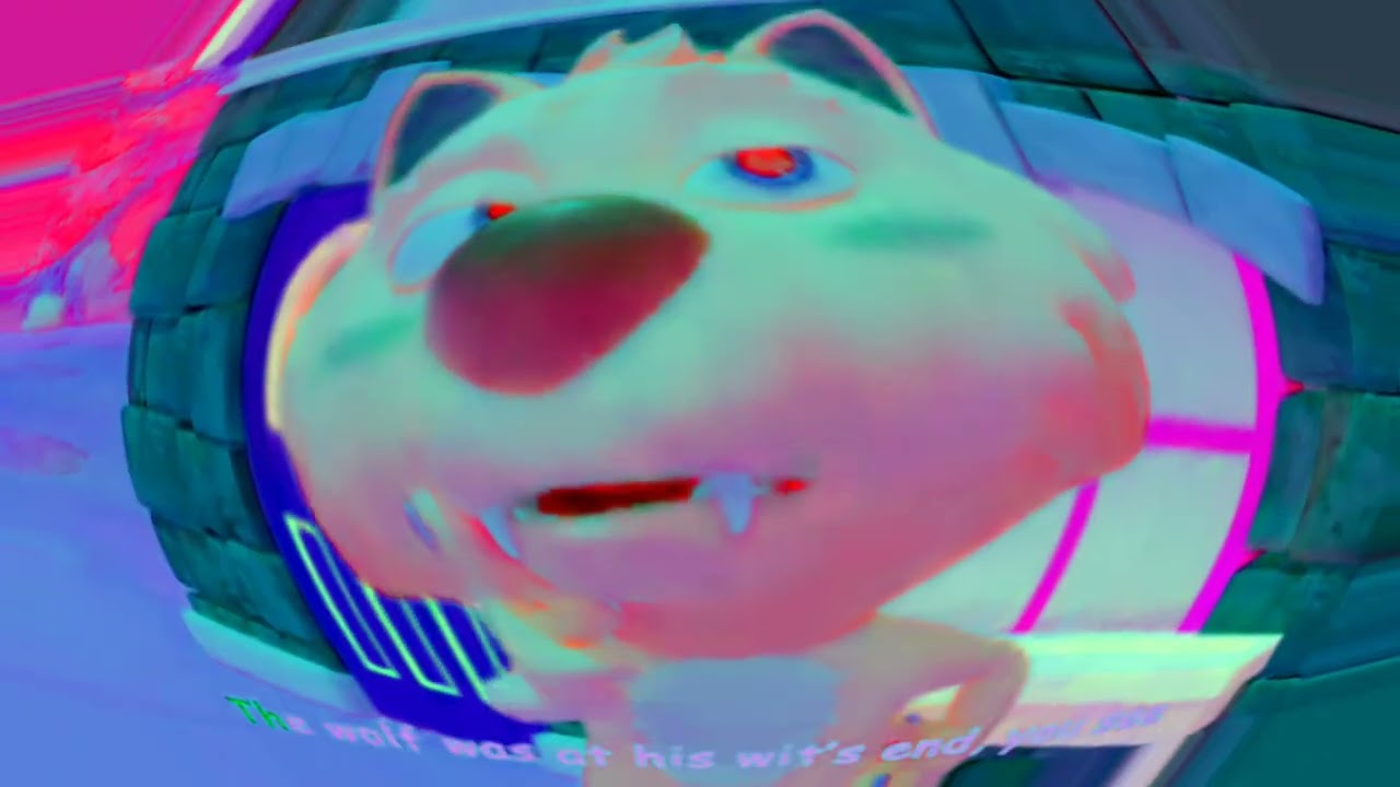 The wolf try to find another way to catch the three little pigs 