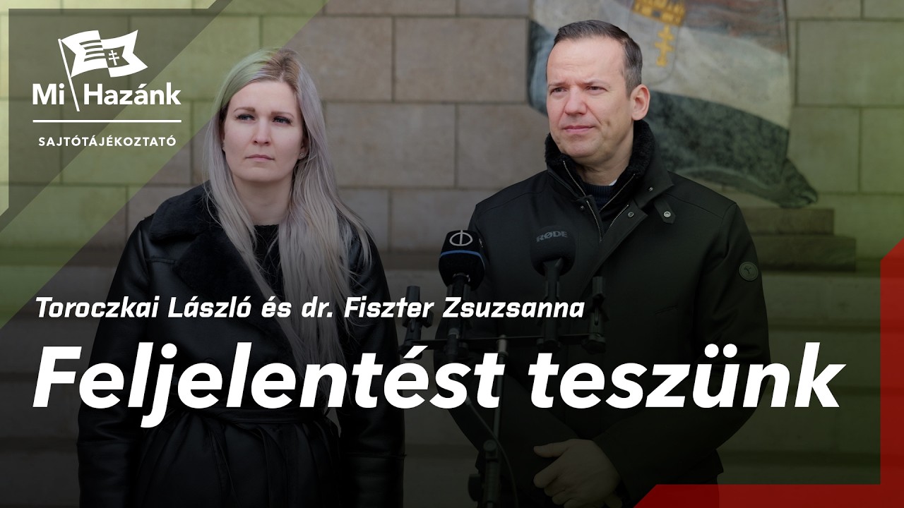 Feljelent&eacute;st tesz&uuml;nk befoly&aacute;ssal &uuml;z&eacute;rked&eacute;s, veszteget&eacute;s &eacute;s egy&eacute;b bűncselekm&eacute;nyek gyan&uacute;ja miatt