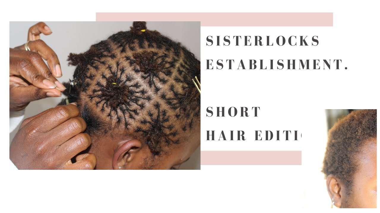 Sisterlocks Establishment / Installation with  short 4c  Afro hair.  #sisterlocks