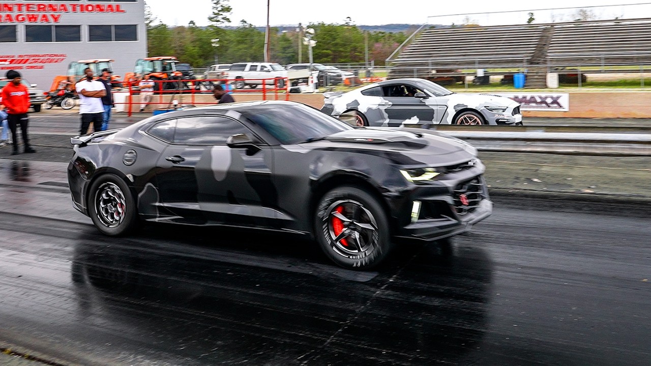 Первая гонка на драг-рейсинге на моем GT350 с двойным турбонаддувом мощностью 1500 л.с.!!