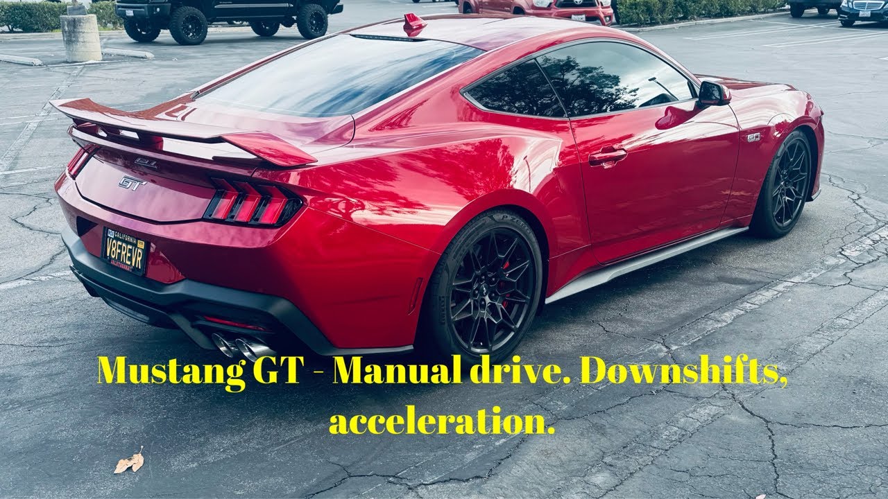 Mustang GT manual shift , Acceleration,downshift s.#automobile #fordperformance #corsaperformance