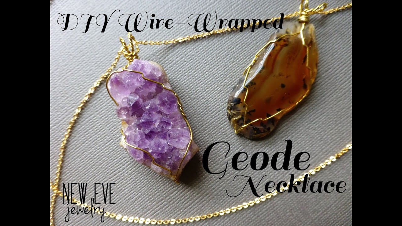 إصنعي بنفسك قلادة الحجر DIY ROCK NECKLACE