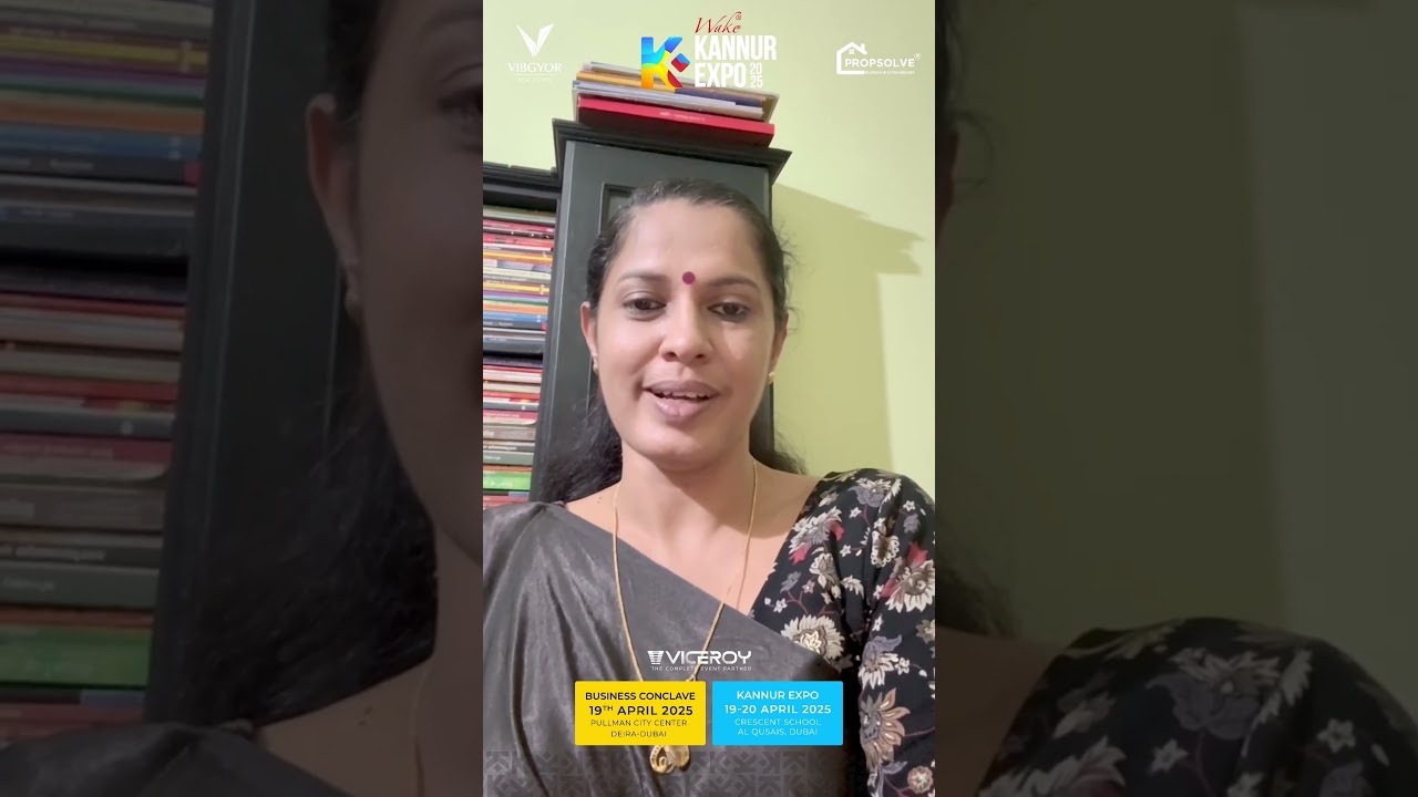 A heartfelt thank you to P.P Divya for your kind words and support for Wake Kannur Expo 2025!