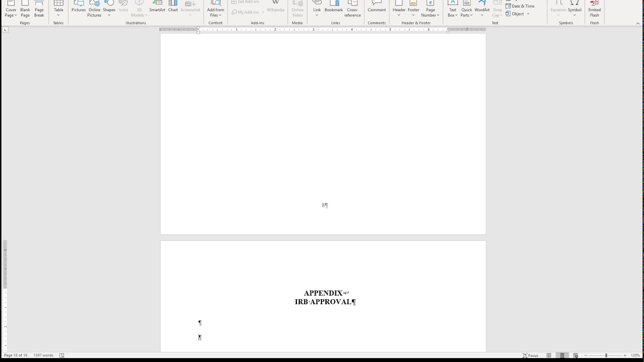Appendices Word for Office365
