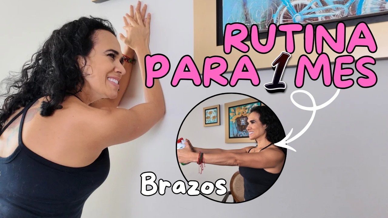 TUS BRAZOS PUEDEN REJUVENECER💪🏼 Ejercicios simples en pared (+30, +50, +70)🔥 Dia2