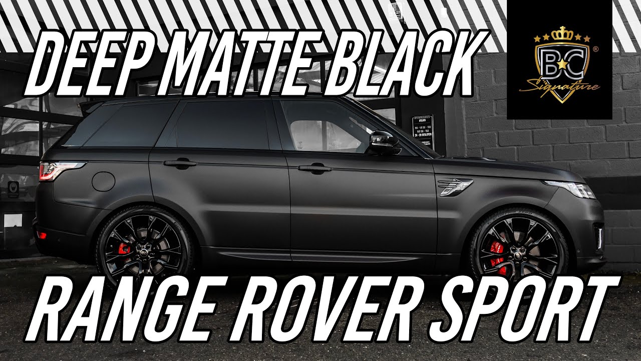 Range Rover Sport gewrapped in Deep Matte Black