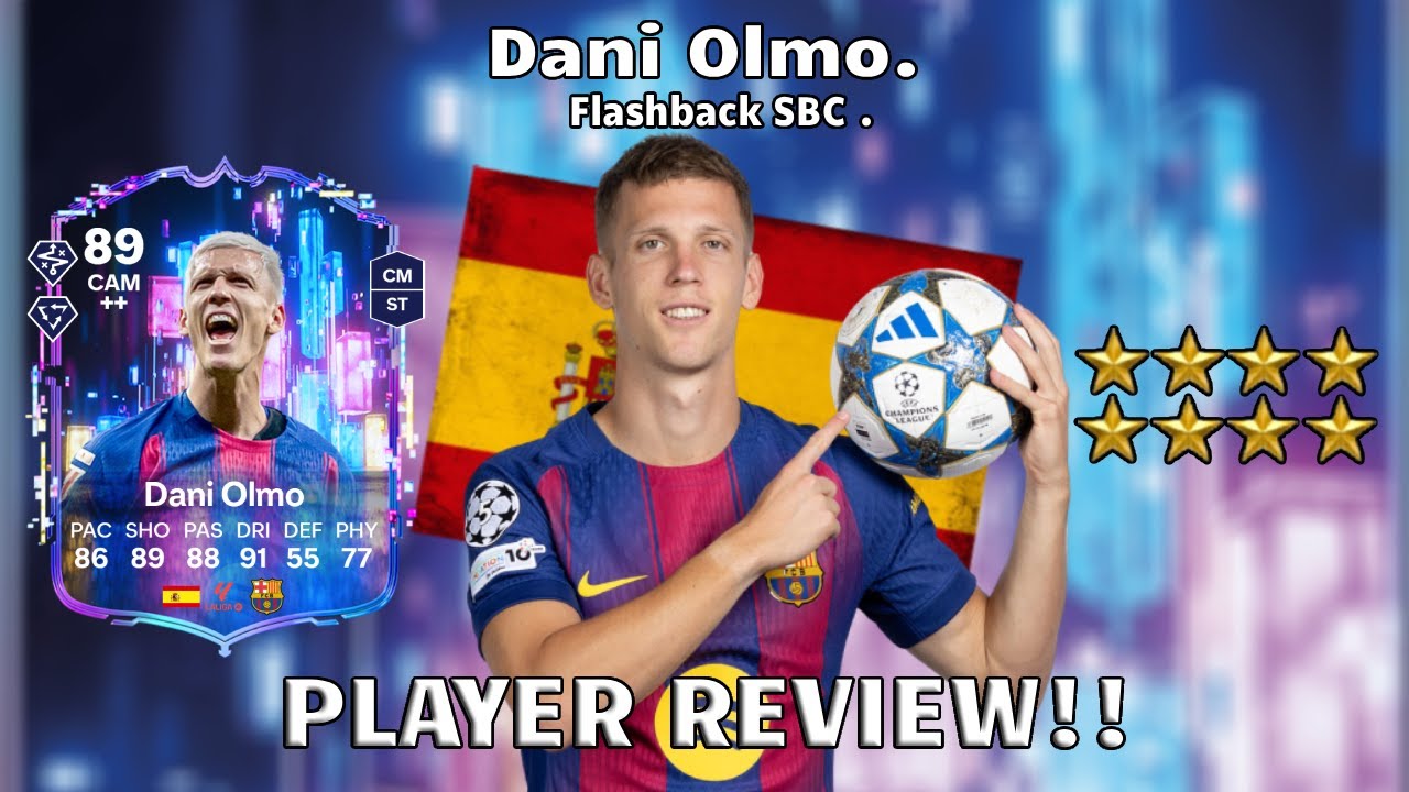 ⚽⬅️ Обзор игрока Дани Ольмо с рейтингом 89! SBC игрока из прошлого!⚽⬅️. FC 26 Ultimate Team.