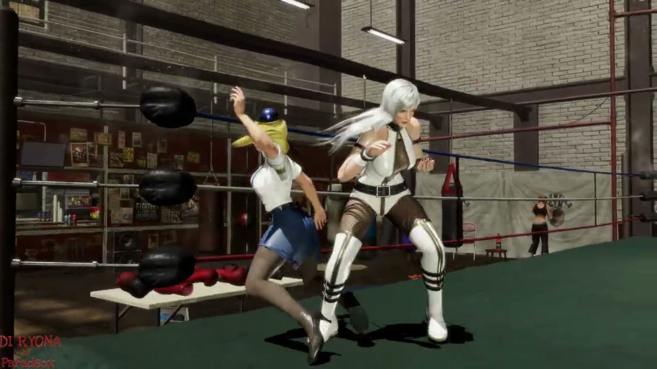 DOA6 Christie KO Helena(Police Uniform)
