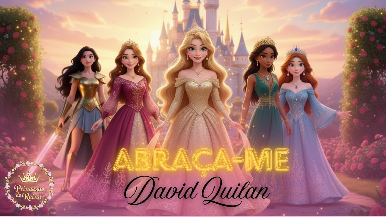 ABRAÇA-ME - DAVID M. QUILAN | PRINCESAS DO REINO | Música Infantil Gospel | Estilo Disney