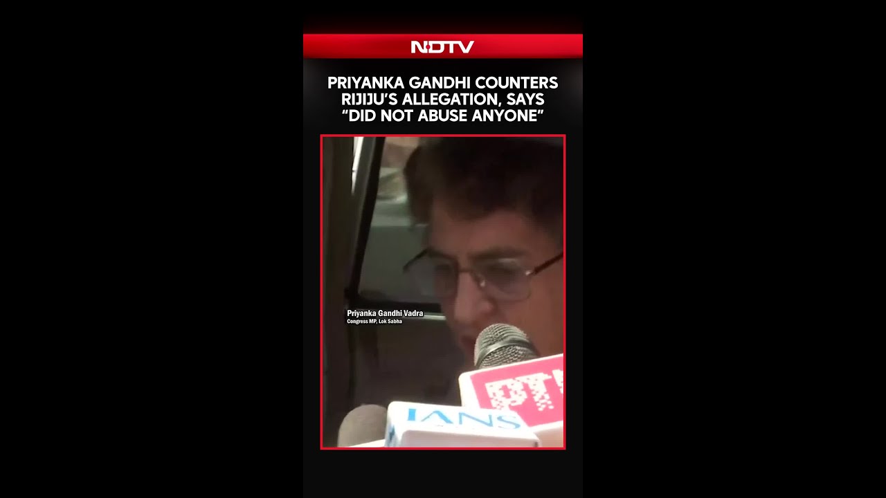 Priyanka Gandhi Counters Kiren Rijiju's Allegation, Says 