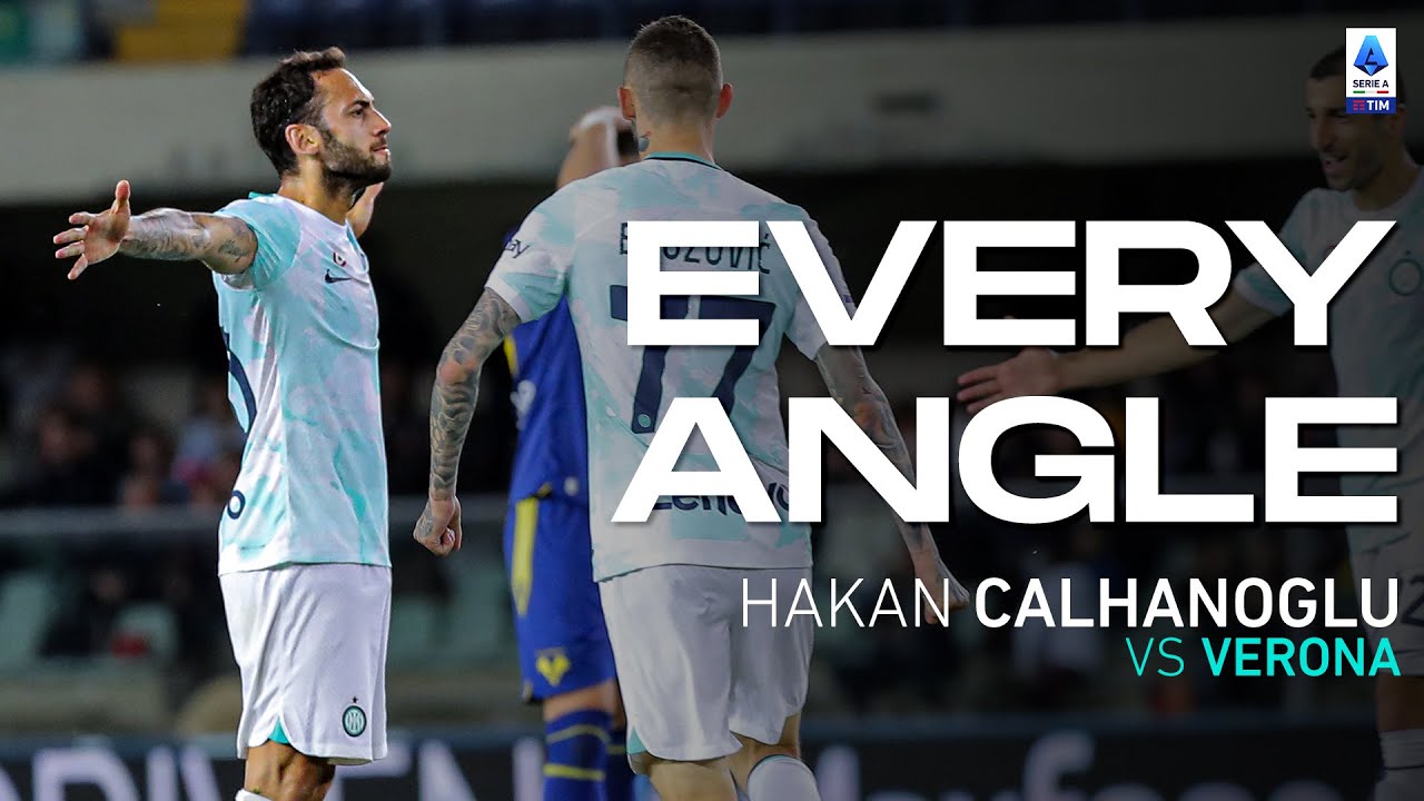 Calhanoglu&rsquo;s outrageous strike | Every Angle | Verona-Inter | Serie A 2022/23