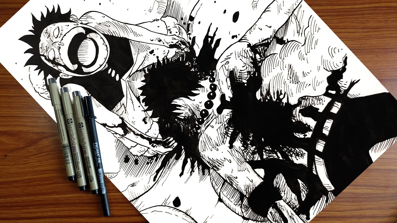 Drawing ACE'S DEATH at Marineford || One Piece