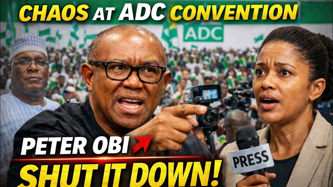 CHAOS AT ADC CONVENTION &mdash; Peter Obi SHUTS DOWN TRICK QUESTION IN SECONDS