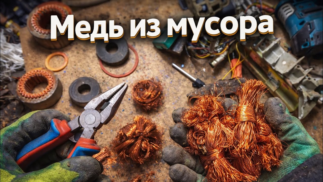 Добыча меди из мусора