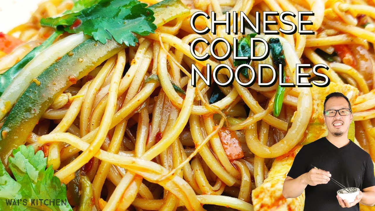 Veg. Chinese koude noodles - perfect voor zomer / Veg. Chinese cold noodles - perfect for Summer !