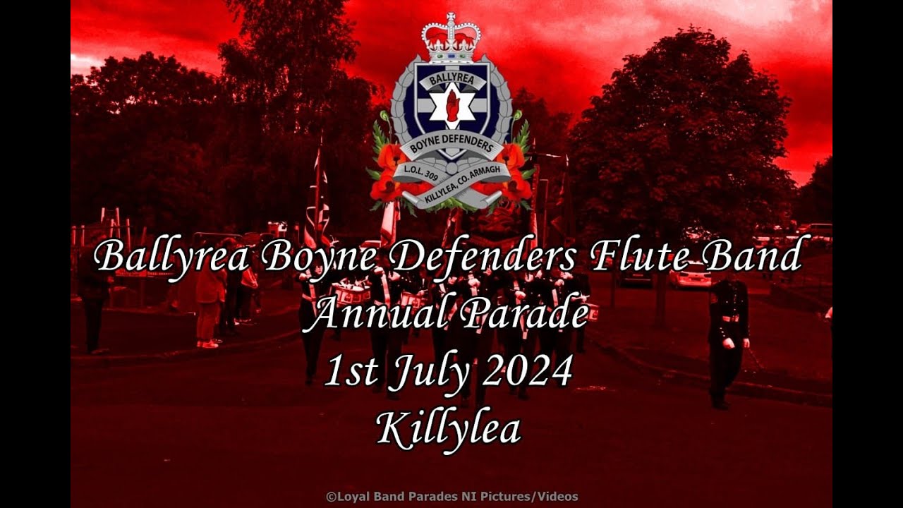 Ballyrea Boyne Defenders Flute Band (Full Parade) 01/07/24