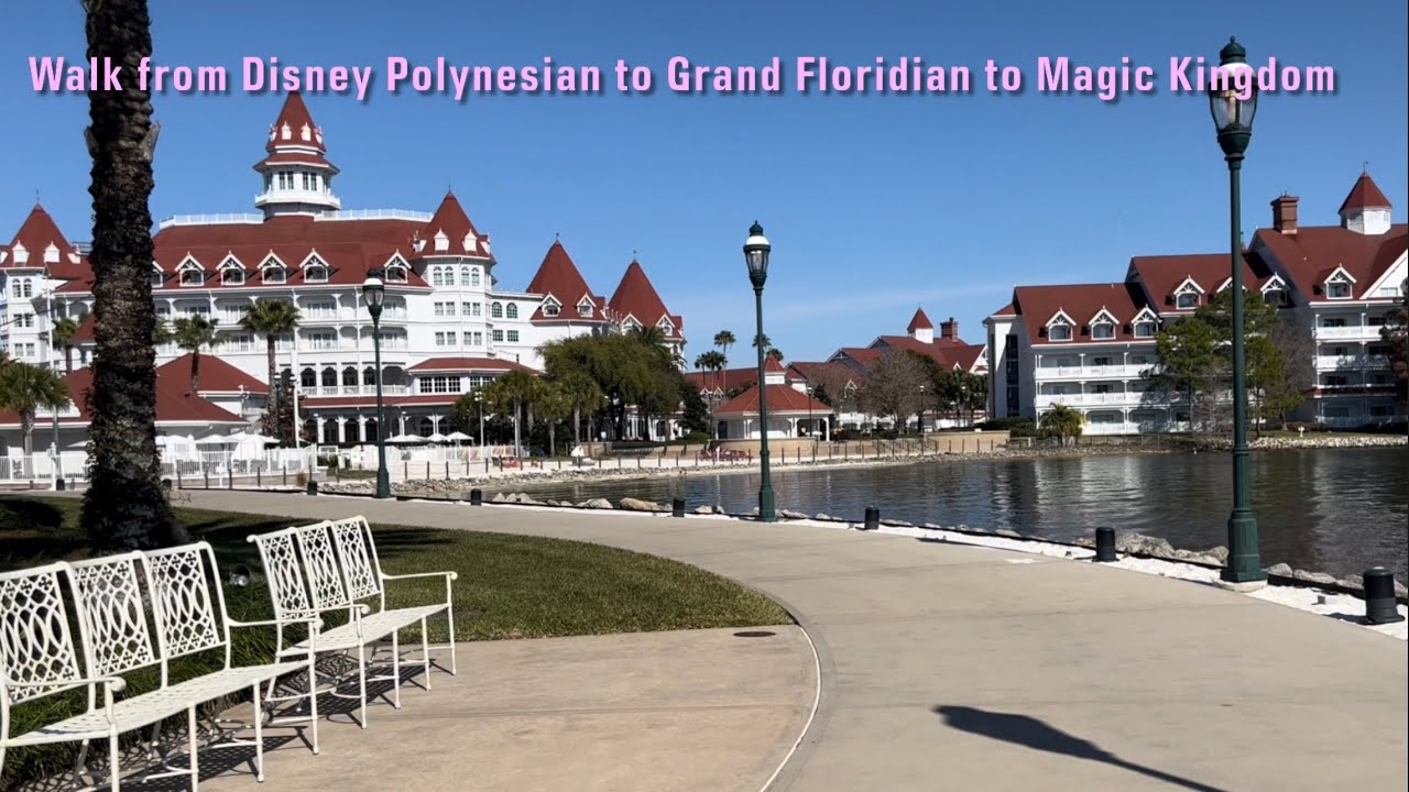 Disney’s Polynesian Resort to Magic Kingdom walk