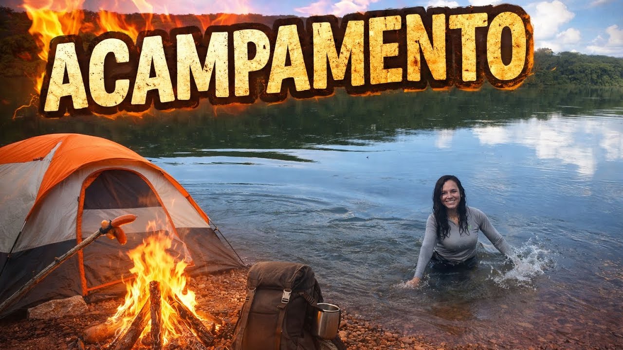 Acampamos e Pescamos no Rio Grande em Fronteira + Espetinho na Brasa!