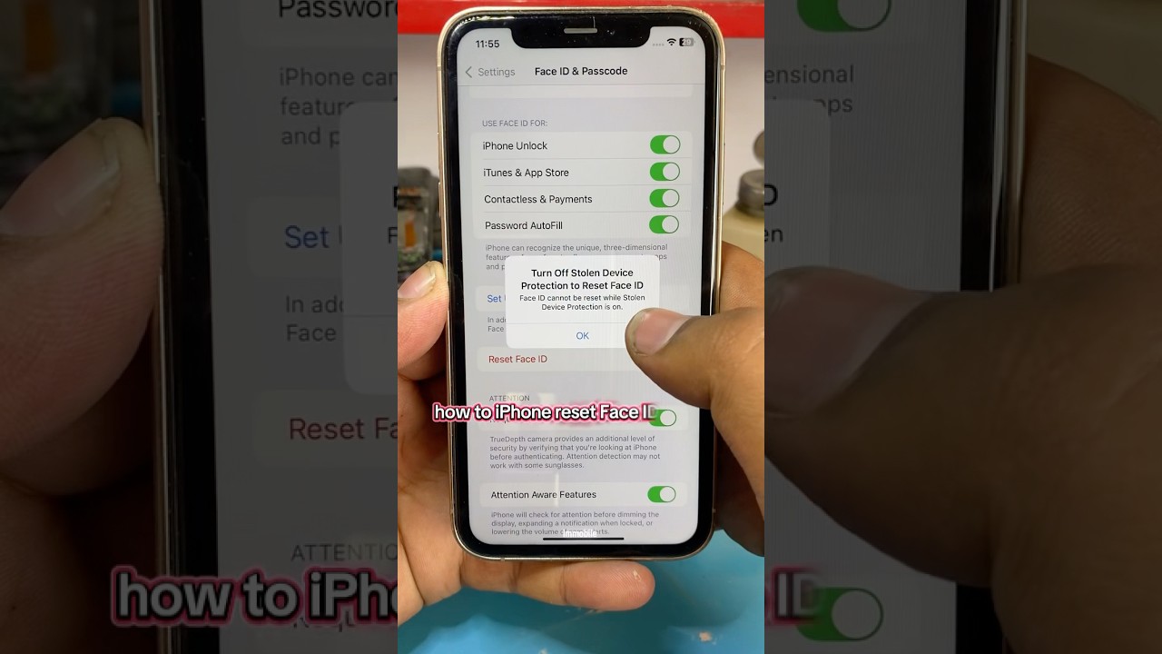 How to Turn Off Stolen DeviceProtection to Reset Face ID 👍