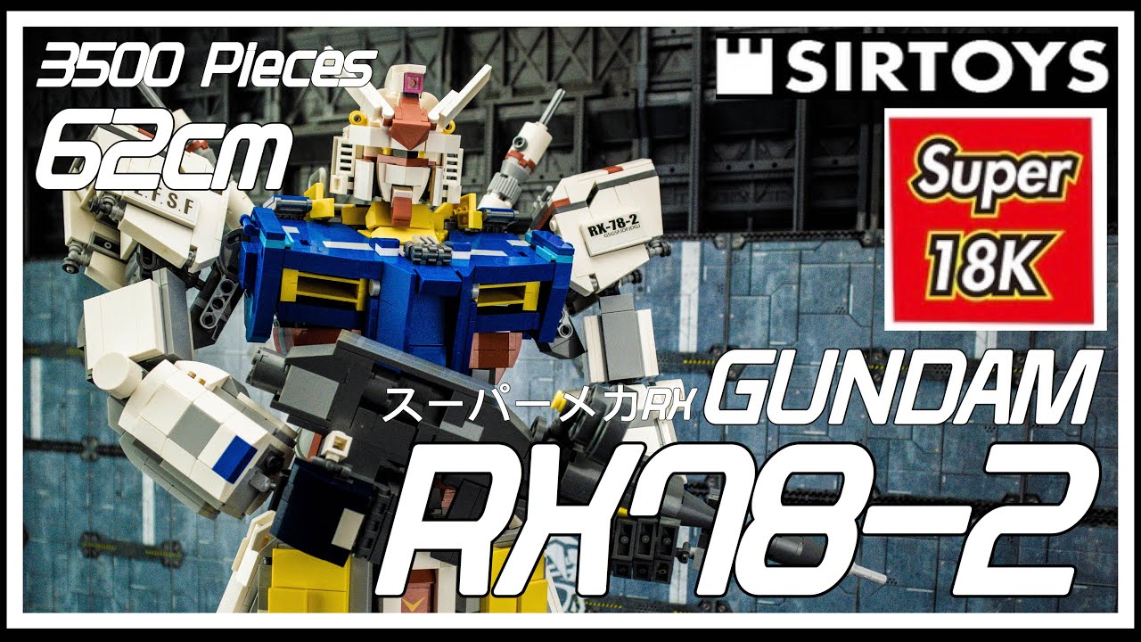 Super 18K GUNDAM RX78-2 スーパーメカRX 62cm Brick Build KO Lego review