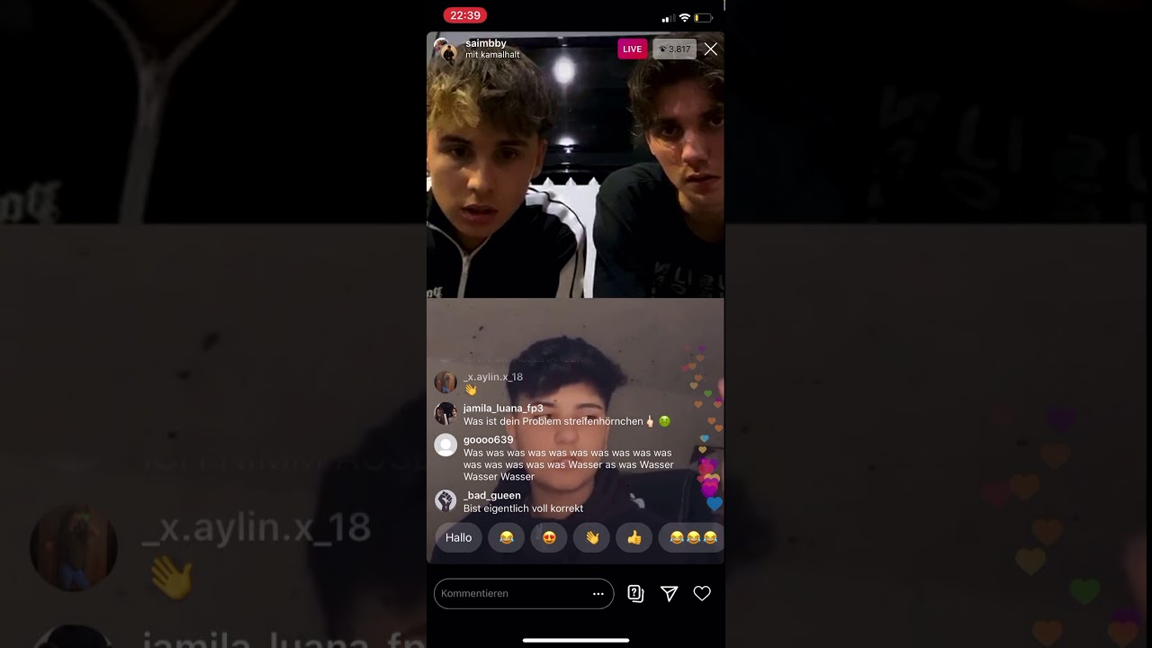 saimbby & kamalhalt live auf Insta || Beinhaare || 14.06 22.40 ||