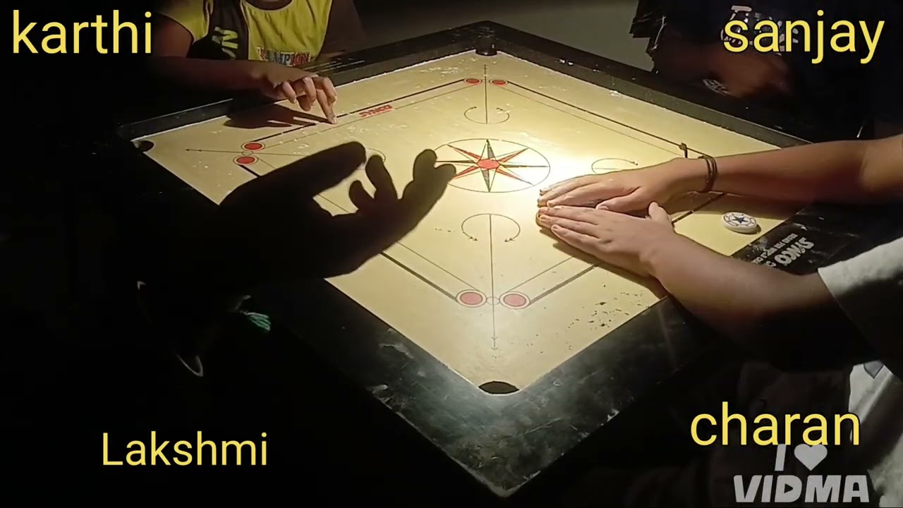 Carrom doubles #karthi&charan vs laksmi&sanjay#carromking#carrom#video