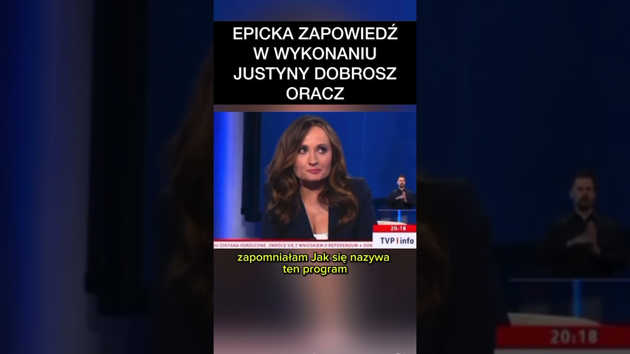 DOBROSZ ORACZ WPADKA NA WIZJI! 😭 #shorts #funny #funnyreels #polska #śmieszne #wpadki #smieszne