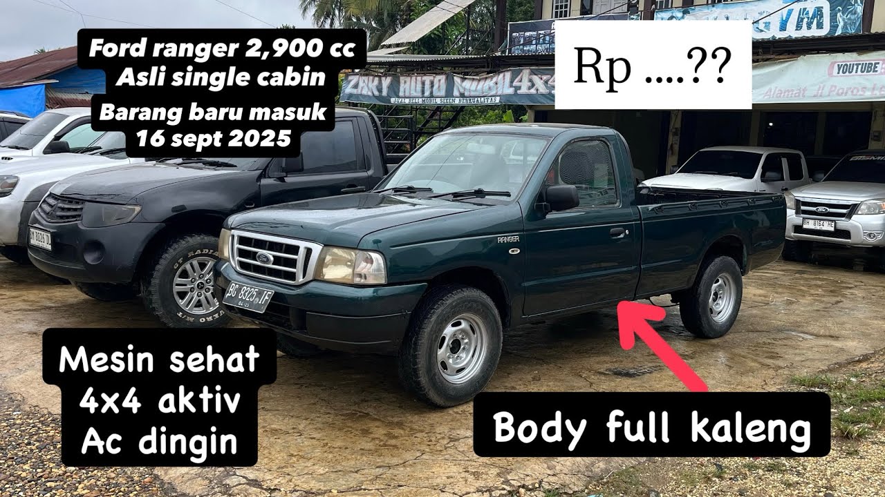 Ford ranger 2900 cc 4x4 asli single cabin ter original saat ini