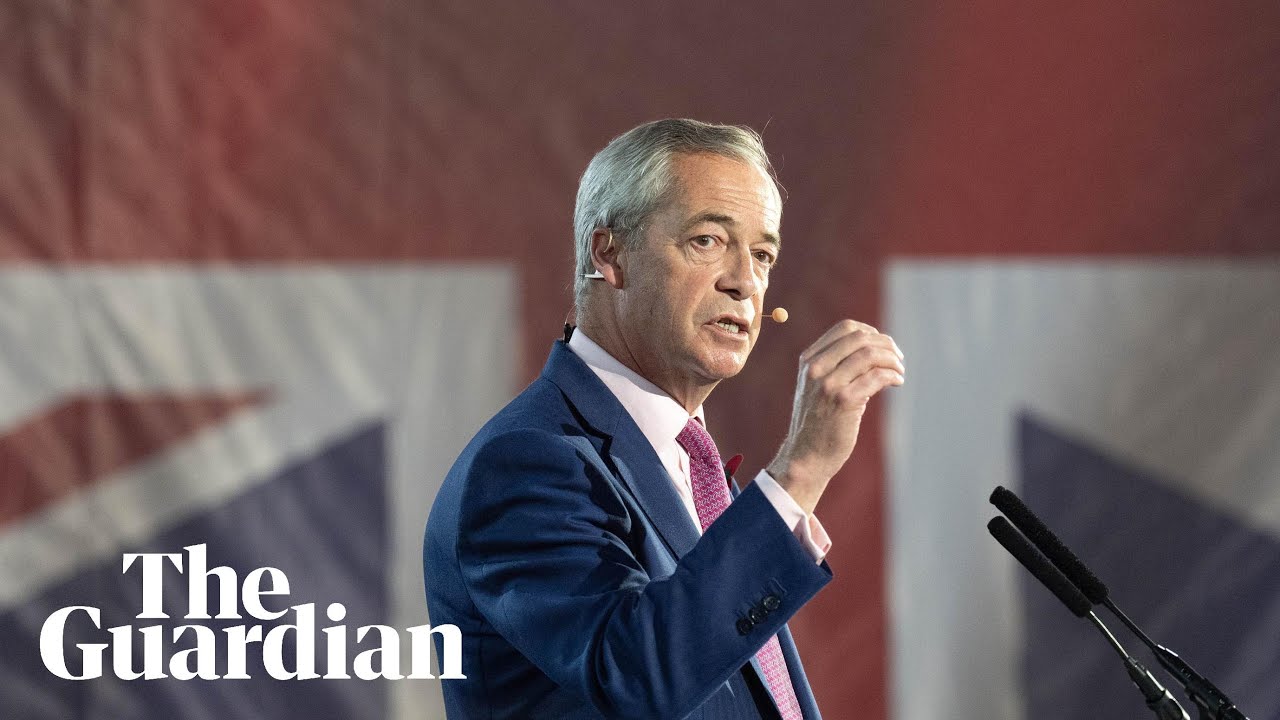Reform UK leader Nigel Farage gives speech on economy &ndash; watch live