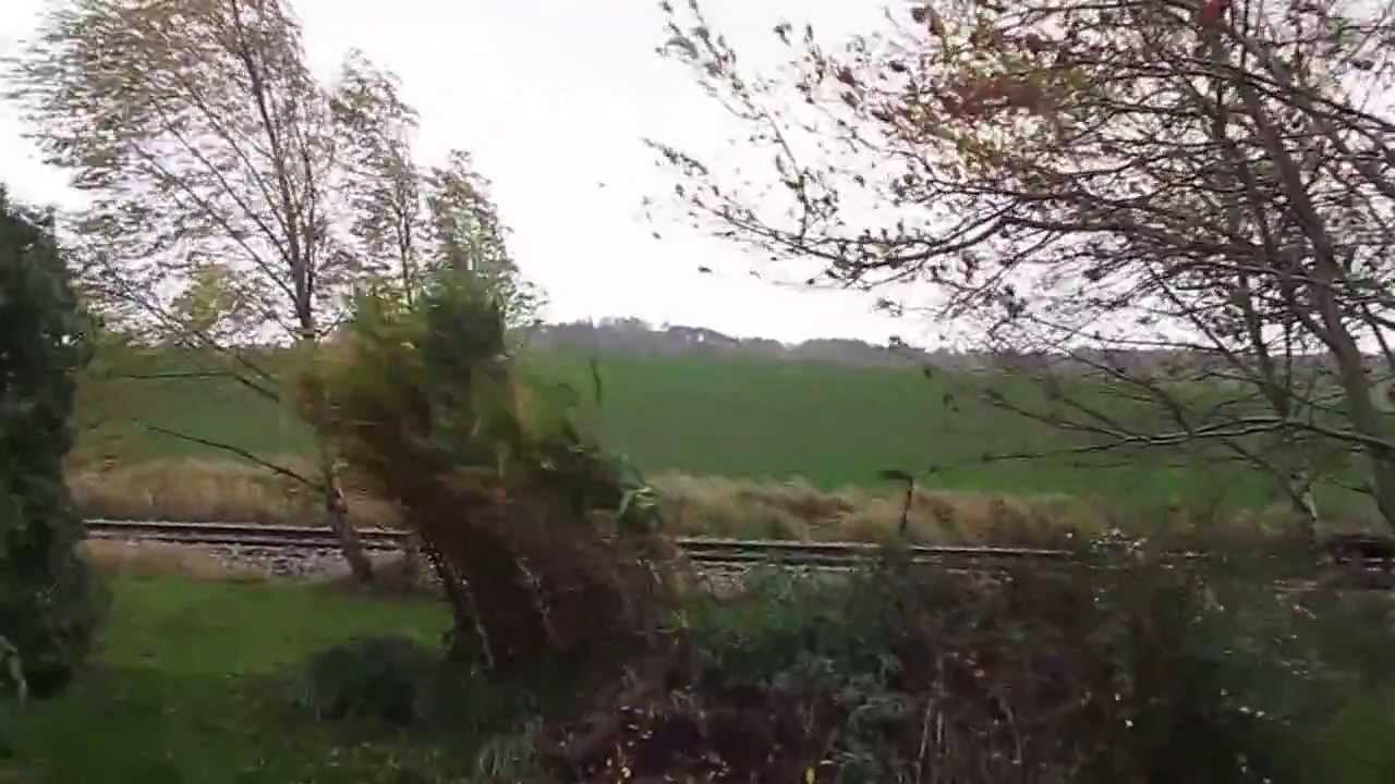 Storm over Vejby, Denmark, on October 28, 2013 at 16:30 MET