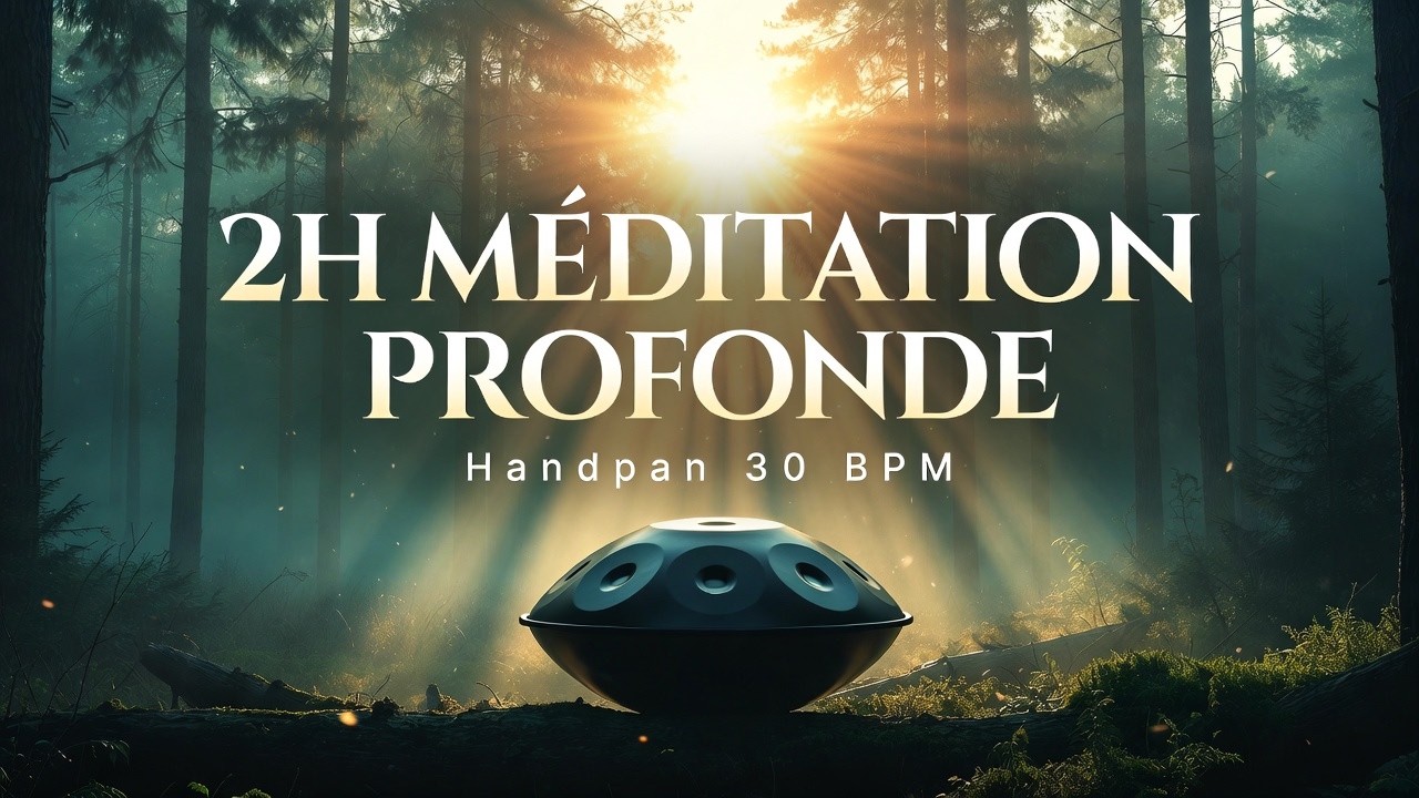Musique Méditation Profonde – Handpan 30 BPM | Forêt, Respiration & Relaxation Totale