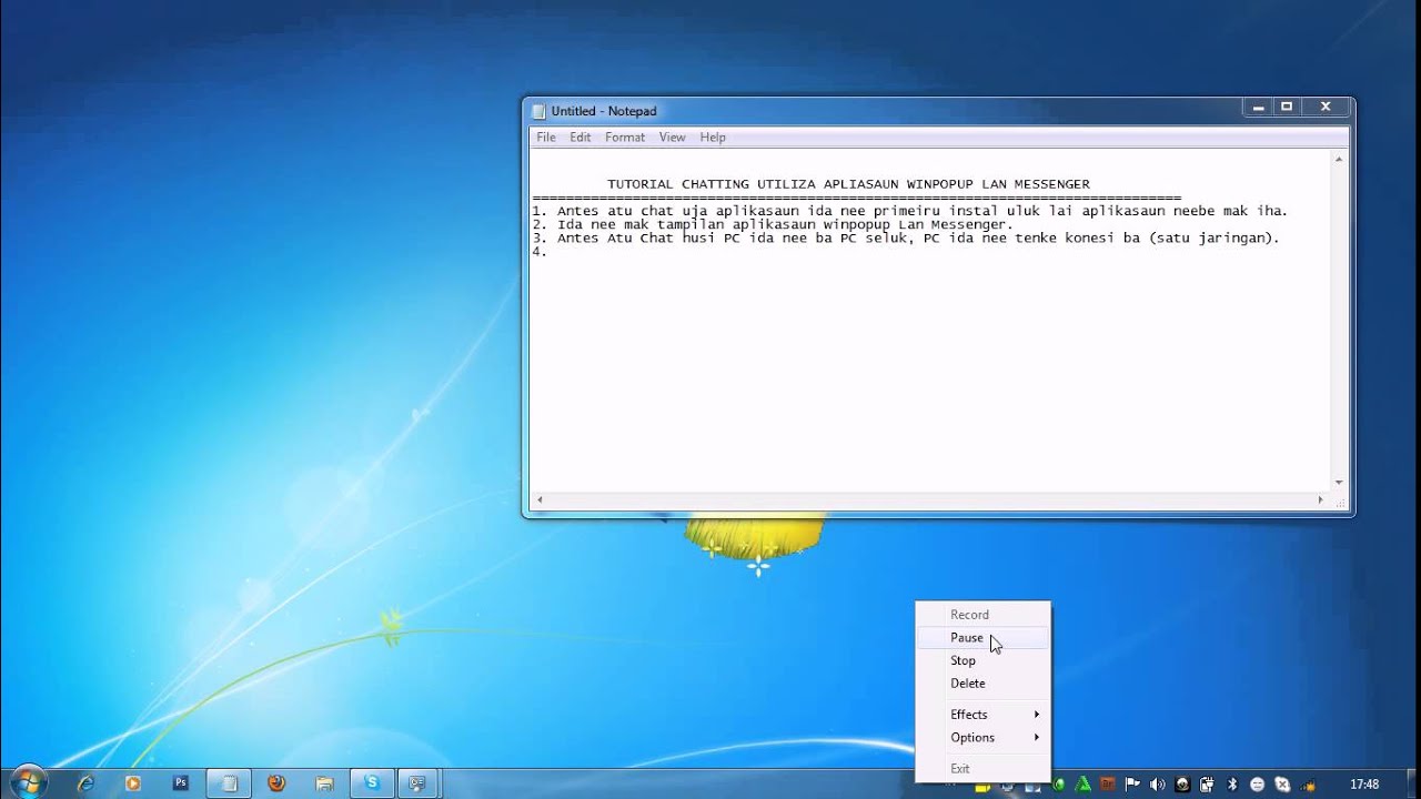 TUTORIAL WINPOPUP LAN MESSENGER by rosasarco