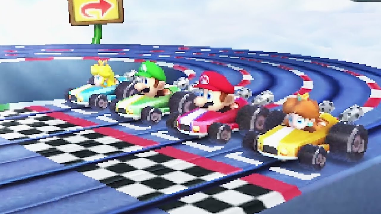 Mario Party The Top 100 Mini Games - Mario Vs Luigi Vs Peach Vs Daisy (Master Cpu)