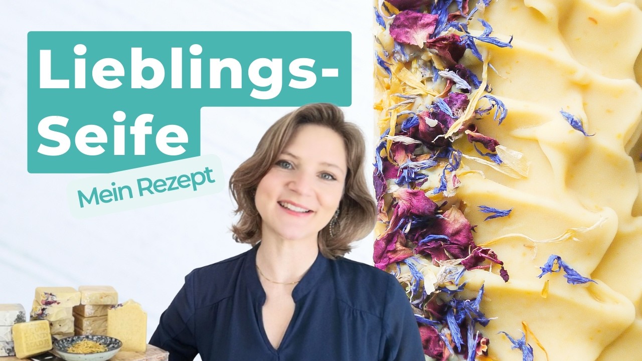 Ringelblumenseife mit Kokosmilch selber sieden | mein Lieblingsrezept