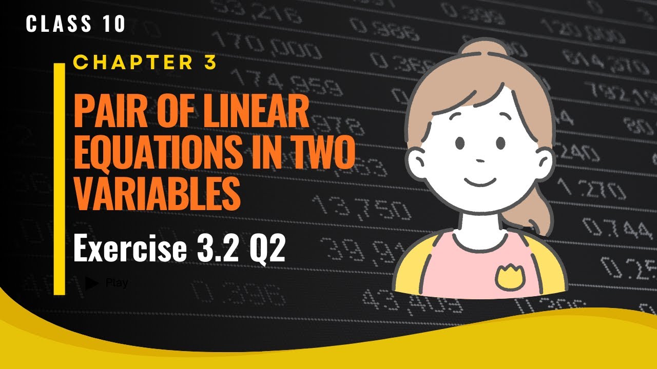 Class 10 Pair of Linear Equations in Two Variables in Telugu Exercise 3.2 Q2|Class 10 Chapter 3