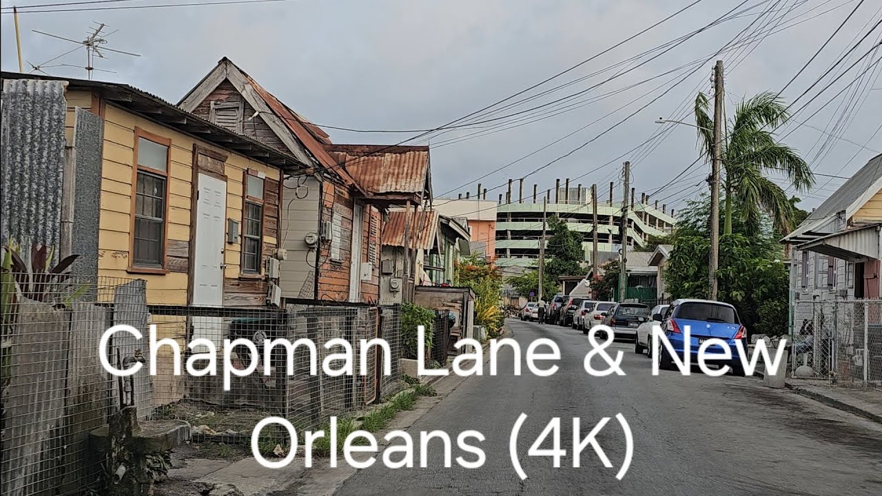 Вождение по Барбадосу — Чепмен-Лейн, Пиквик-Гэп и Новый Орлеан (Бриджтаун) (4K)