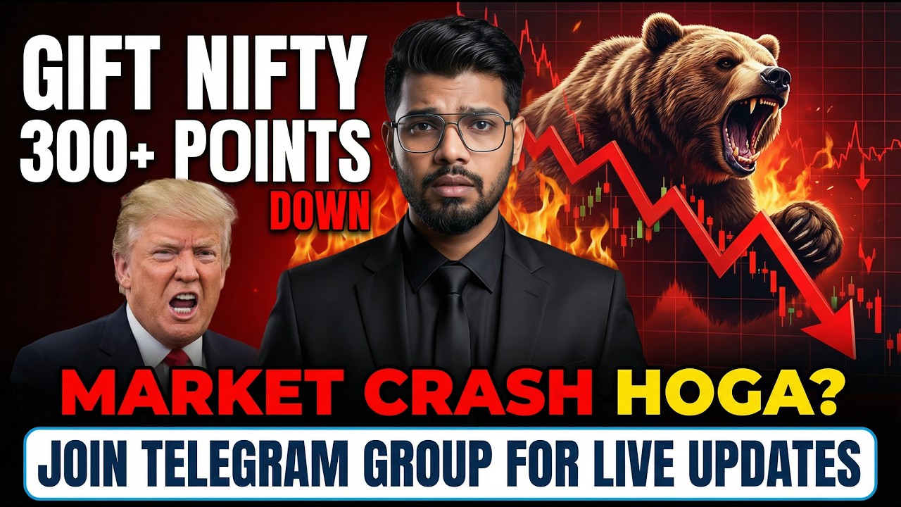 NIFTY & BANKNIFTY Positional View 🚨 Gift Nifty Down 300+ Points 📉 Crash or Buying Opportunity?
