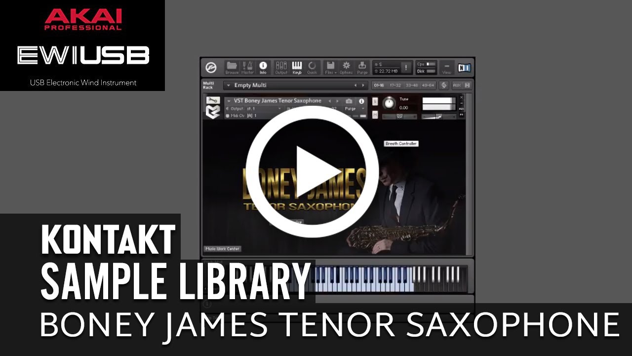 VST Boney James Tenor Saxophone Sample Library Kontakt 5