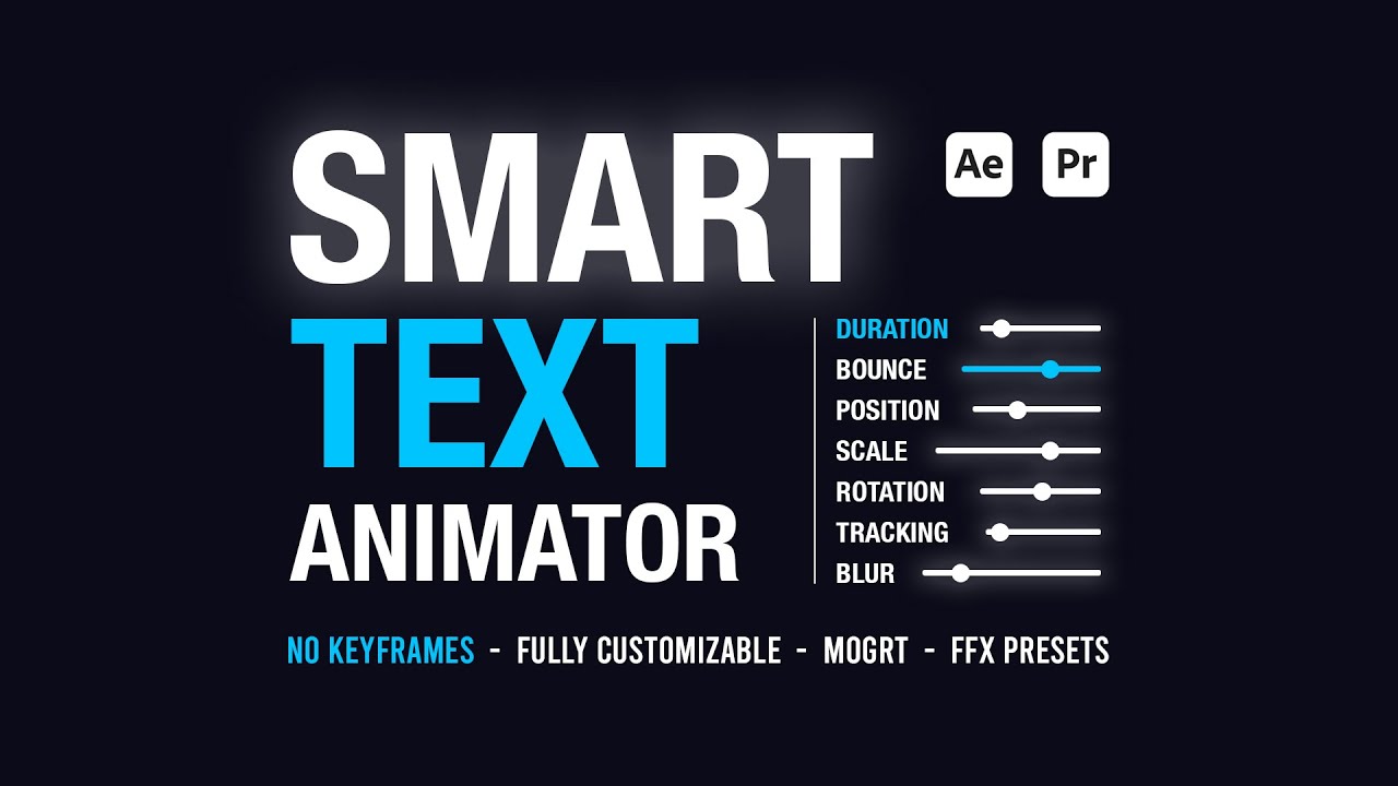 Smart Text Animator Toolkit - After Effects Tutorial