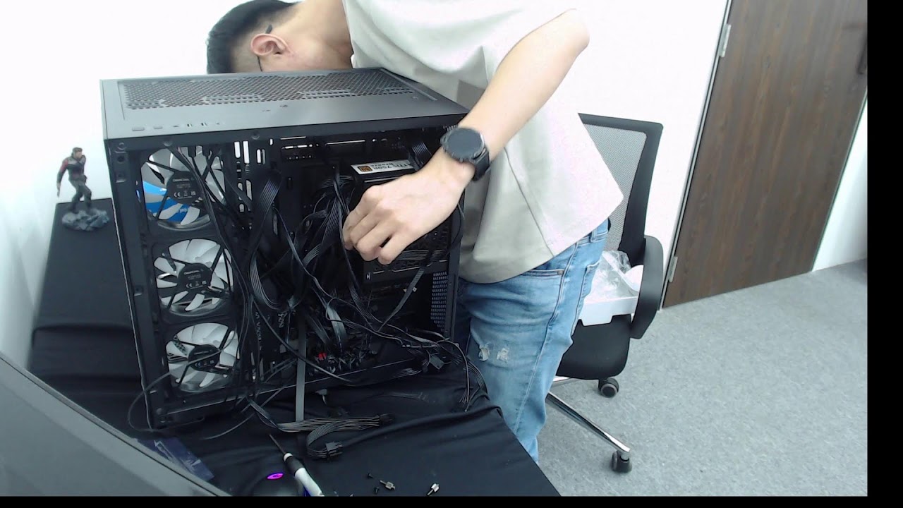 INTEL i5-14400F + RTX4060 | DEEPCOOL CG530 ARGB Black | SLEEK & POWERFUL Build | MLOONG