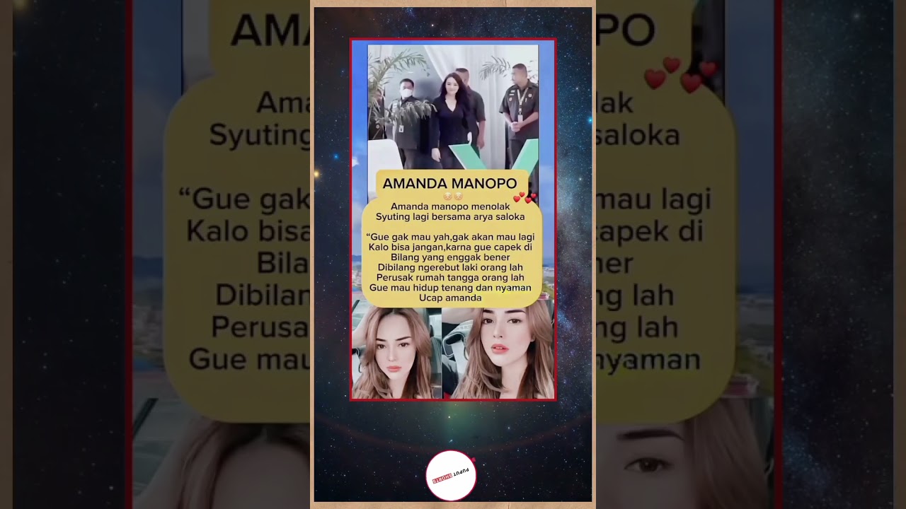 Artis amanda manopo arya Saloka viral #shorts #beritaartishariini #beritaartisterbaru #artisviral