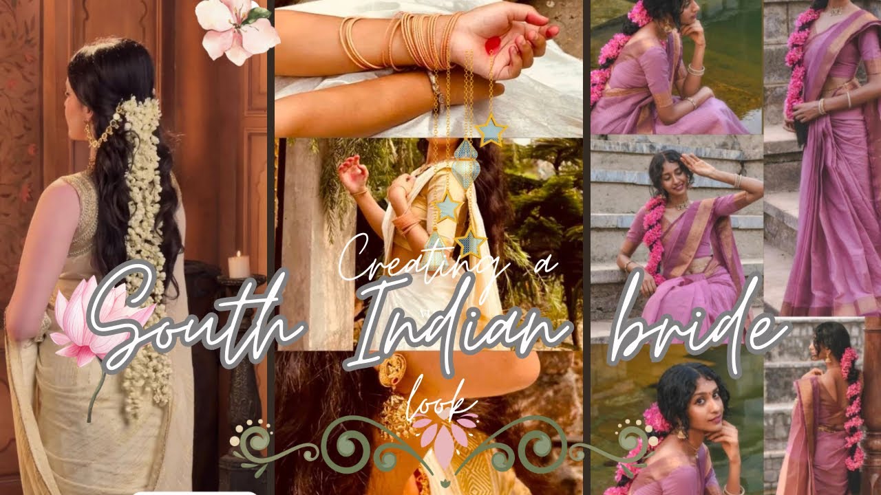 Creating a South Indian bride look🪷🪞✨ part-1 #explore #grwm #south #youtube #yt 