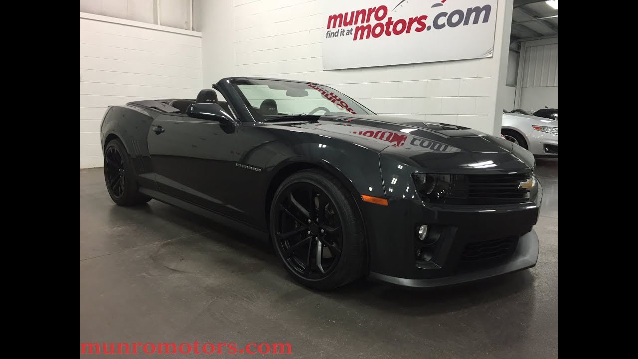 2013 Chevrolet Camaro ZL1 Convertible Navigation Suede Leather Loaded SOLD Munro Motors