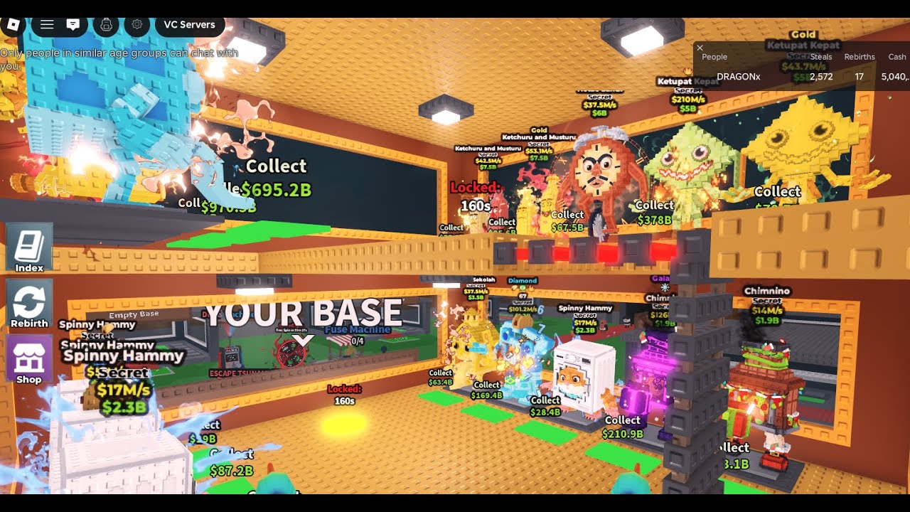 Steal A Brainrot trading time