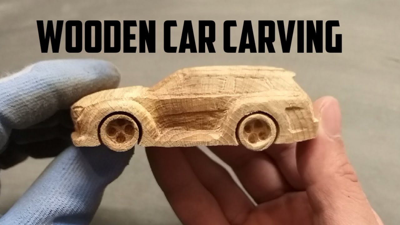 Woodworking Project How to make a DIY Tiny Wooden Car with Wood carving Powertools from Scratch
